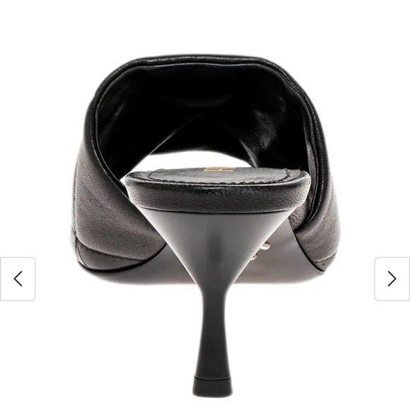 Prada Quilted Leather Slides Sandals Black 37 MSRP $1290 - Picture 3 of 6